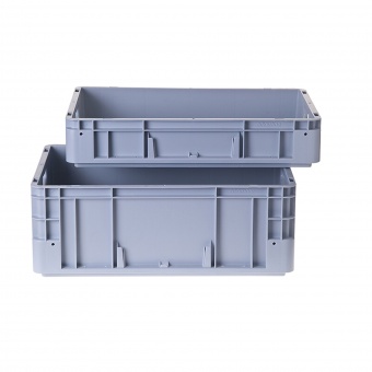Kunststoffbox, stapelbar, Außenmaß 600 x 400 x 420 mm, 80 Liter, 